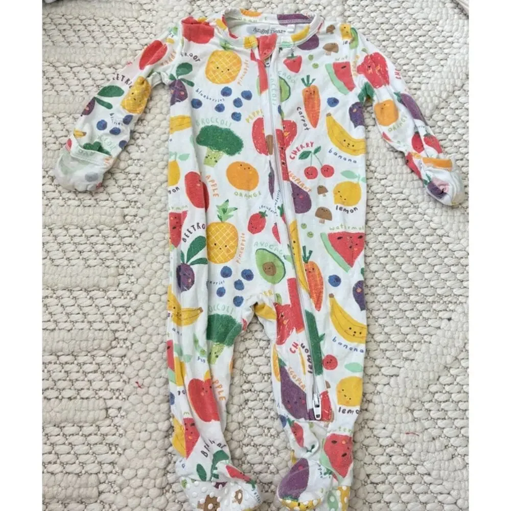 Angel Dear Baby Bamboo Eat The Rainbow Sleeper Size 0-3 Months